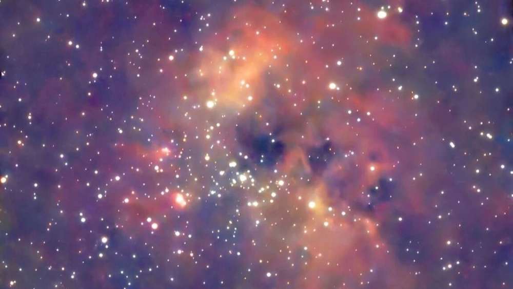 夜空中的蝌蚪星云