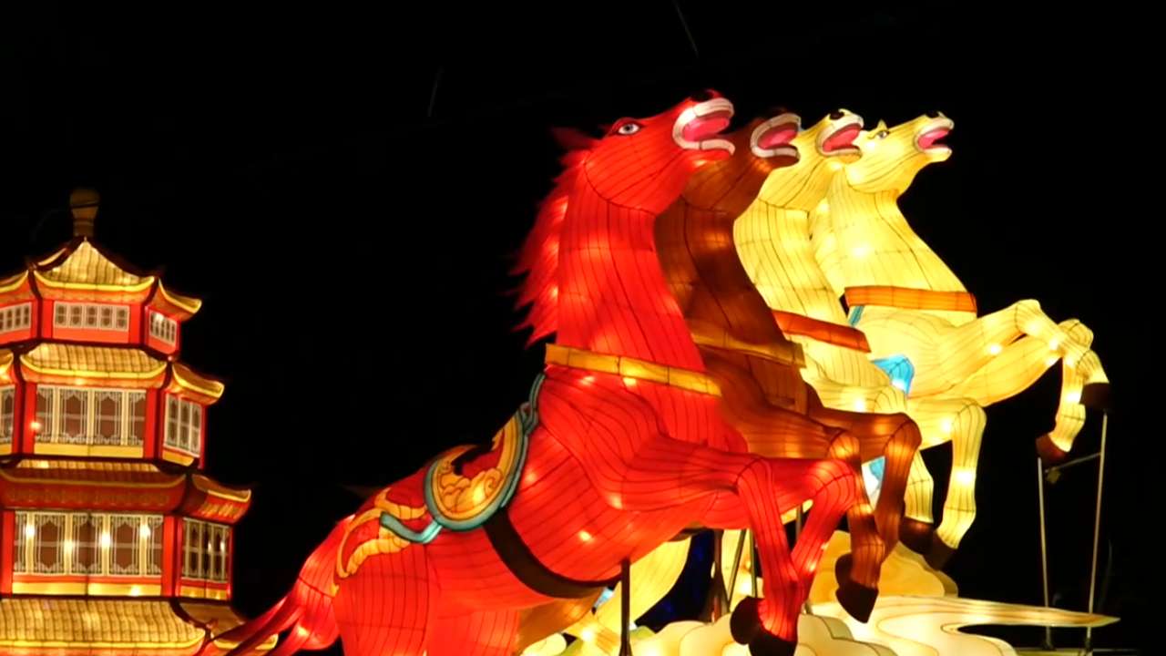 圆明园首届新春灯会开幕