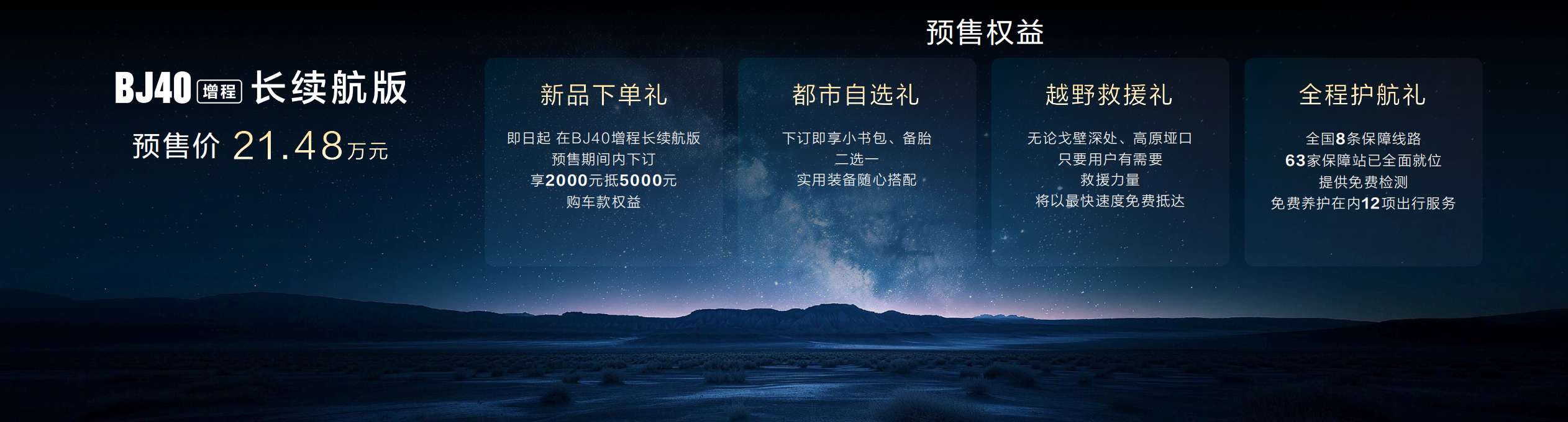 北京车展｜BJ40增程长续航版预售价21.48万元