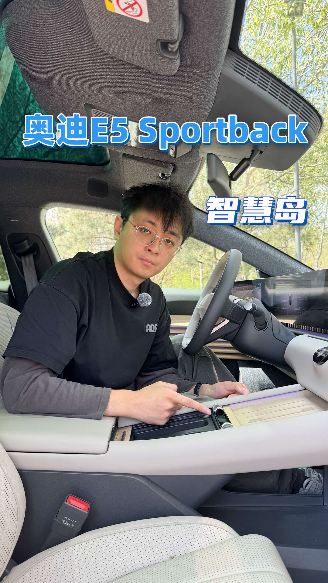 奥迪E5 Sportback，交互靠这个小萌物？